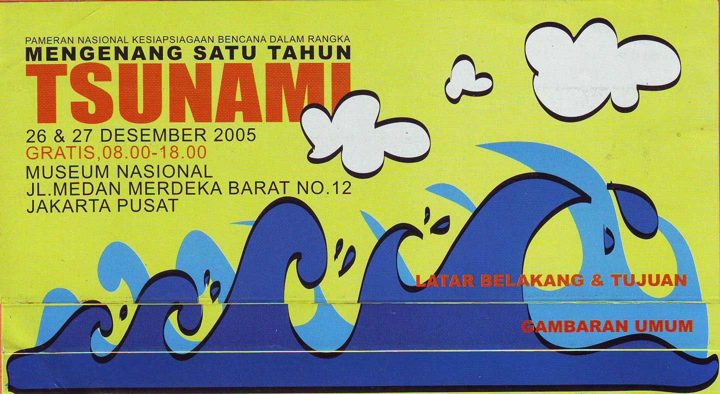 2005 Desember 26 27 Pameran Mengenang Satu Tahun Tsunami Flyer